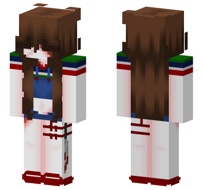 Bloody Chucky Doll Minecraft Bedrock skin
