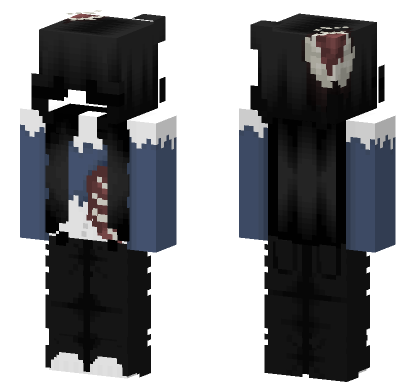 Bloody Doll Girl Minecraft Bedrock skin