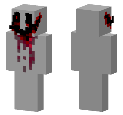Bloody Grey Skin Minecraft Bedrock skin