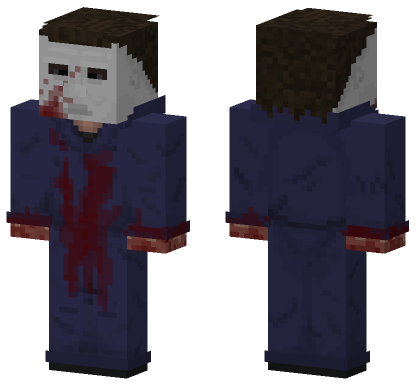 Bloody Michael Myers Minecraft Bedrock skin