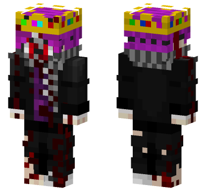 Bloody Rgirl Purple Minecraft Bedrock skin