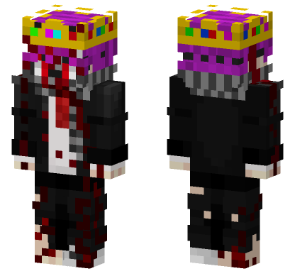 Bloody Rgirl White Minecraft Bedrock skin