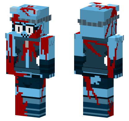 Bloody Sky Warrior Minecraft Bedrock skin