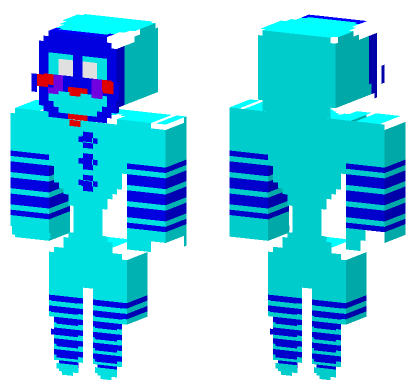 Blue Animatronic Minecraft Bedrock skin