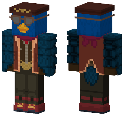 Blue Bird Masked Singer Minecraft Bedrock skin