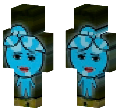 Blue Blob Character Minecraft Bedrock skin