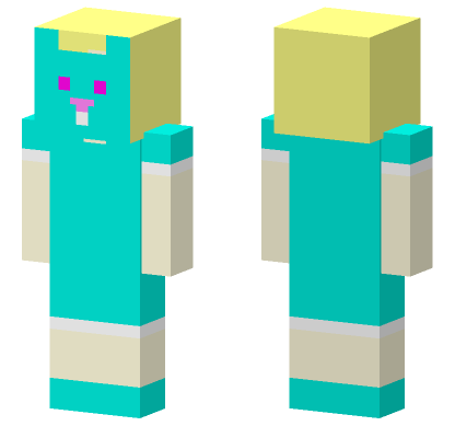 Blue Bunny Minecraft Bedrock skin