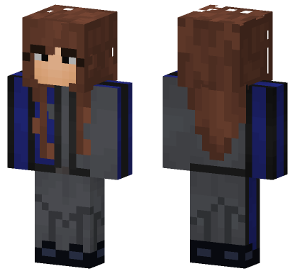 Blue Cadet Female Minecraft Bedrock skin