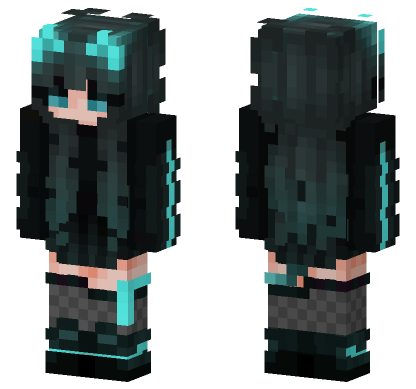 Blue Cat Minecraft Bedrock skin
