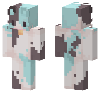 Blue Cat Skin Minecraft Bedrock skin