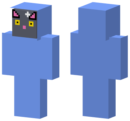 Blue Fire Cat Minecraft Bedrock skin