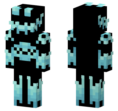 Blue Glow Ghost Minecraft Bedrock skin