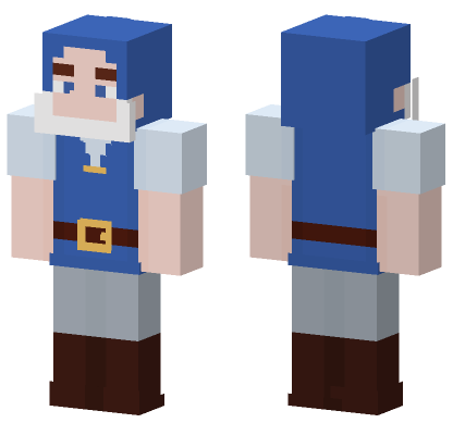 Blue Gnome Outfit Minecraft Bedrock skin