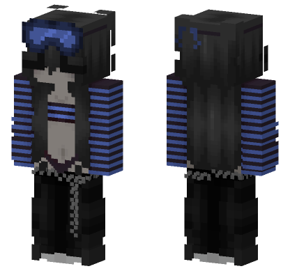 Blue Goggles Swimmer Minecraft Bedrock skin