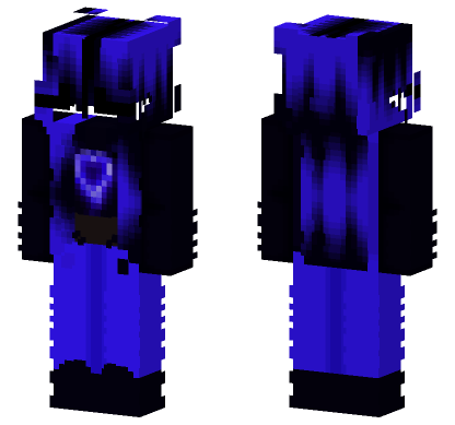 Blue Heart Skin Minecraft Bedrock skin