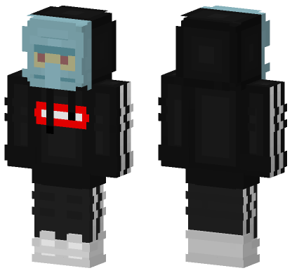 Blue Hoodie Skin Minecraft Bedrock skin