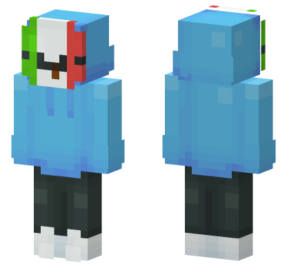 Blue Hoodie Skin Minecraft Bedrock skin