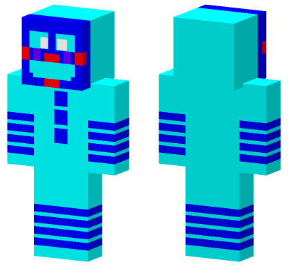 Blue Jester Outfit Minecraft Bedrock skin