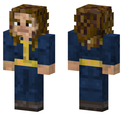 Blue Jumpsuit Character Minecraft Bedrock skin