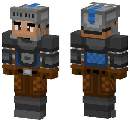 Blue Knight Minecraft Bedrock skin