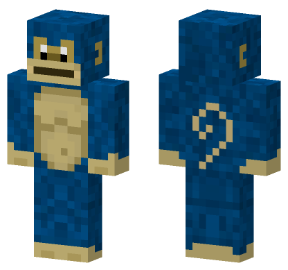 Blue Monkey Skin Minecraft Bedrock skin