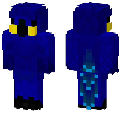 Blue Parrot Skin Minecraft Bedrock skin