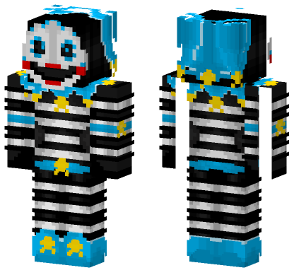 Blue Puppet Marionette Minecraft Bedrock skin