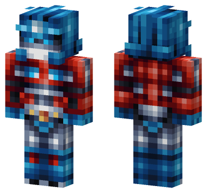 Blue Robot Minecraft Bedrock skin