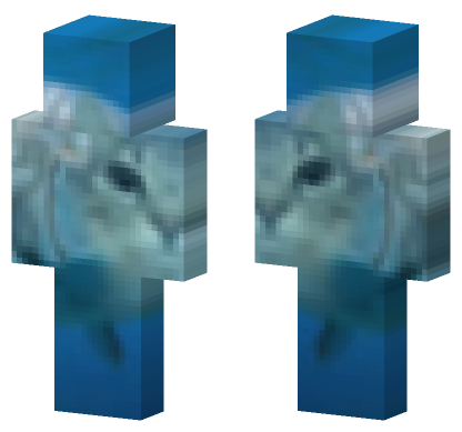 Blue Robot Skin Minecraft Bedrock skin