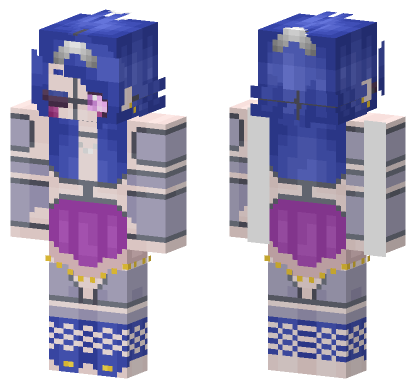 Blue School Uniform Minecraft Bedrock skin