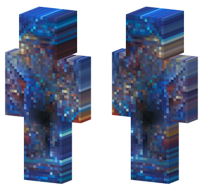 Blue Sci-Fi Outfit Minecraft Bedrock skin