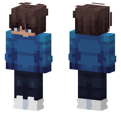 Blue Skin 46 Minecraft Bedrock skin