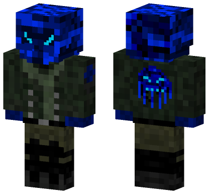 Blue Skull Minecraft Bedrock skin