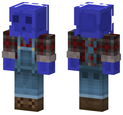 Blue Slime Minecraft Bedrock skin