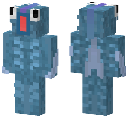 Blue Snowman Skin Minecraft Bedrock skin