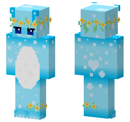 Blue Squishmallow Minecraft Bedrock skin