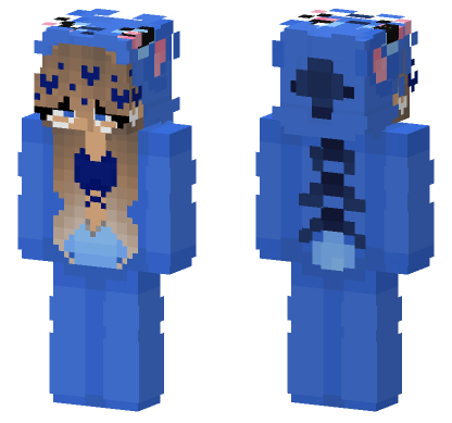Blue Stitch Skin Minecraft Bedrock skin