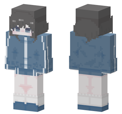 Blue Tracksuit Boy Minecraft Bedrock skin