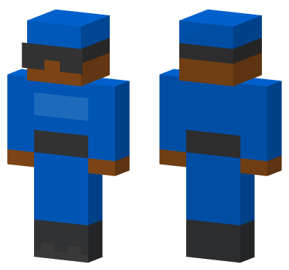Blue Train Character Minecraft Bedrock skin