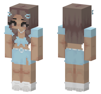 Blue Valleys Girl Minecraft Bedrock skin
