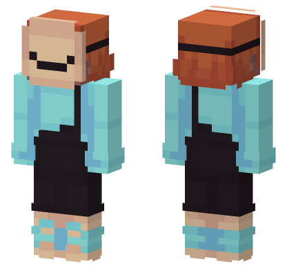 Blue Witch Hat Minecraft Bedrock skin