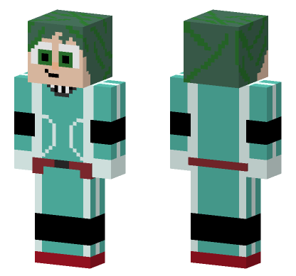 Bnha Izuku Midoriya Deku Minecraft Bedrock skin