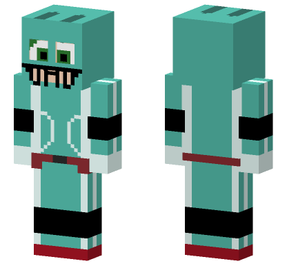 Bnha Izuku Midoriya Deku Masked Minecraft Bedrock skin