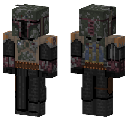 Boba Fett Mandalorian Minecraft Bedrock skin