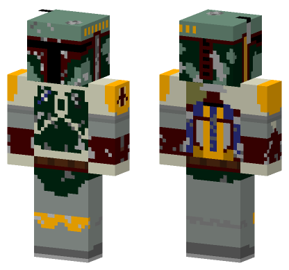 Boba Fett Rotj Skin Minecraft Bedrock skin