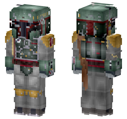 Boba Fett Star Wars Skin Minecraft Bedrock skin
