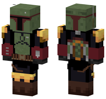Boba Fett The Book Of Boba Fett Minecraft Bedrock skin