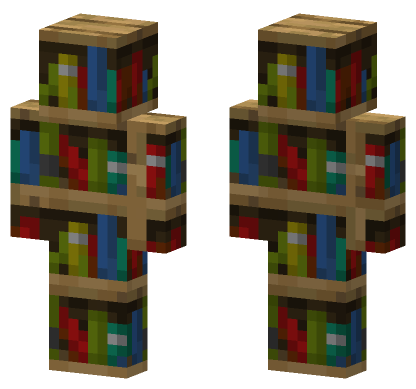 Bookshelf Skin Minecraft Bedrock skin