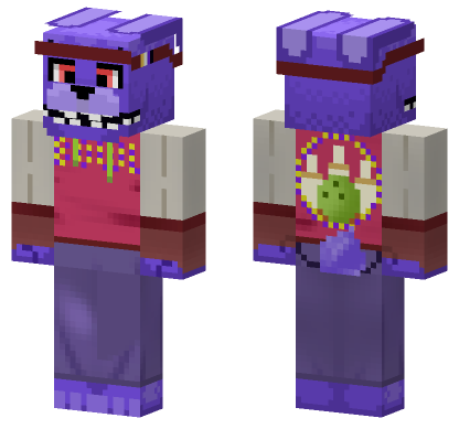 Bowling Bonnie HD Security Breach Minecraft Bedrock skin