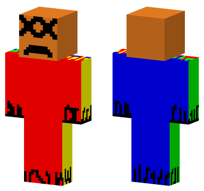 Boxy Mad Minecraft Bedrock skin